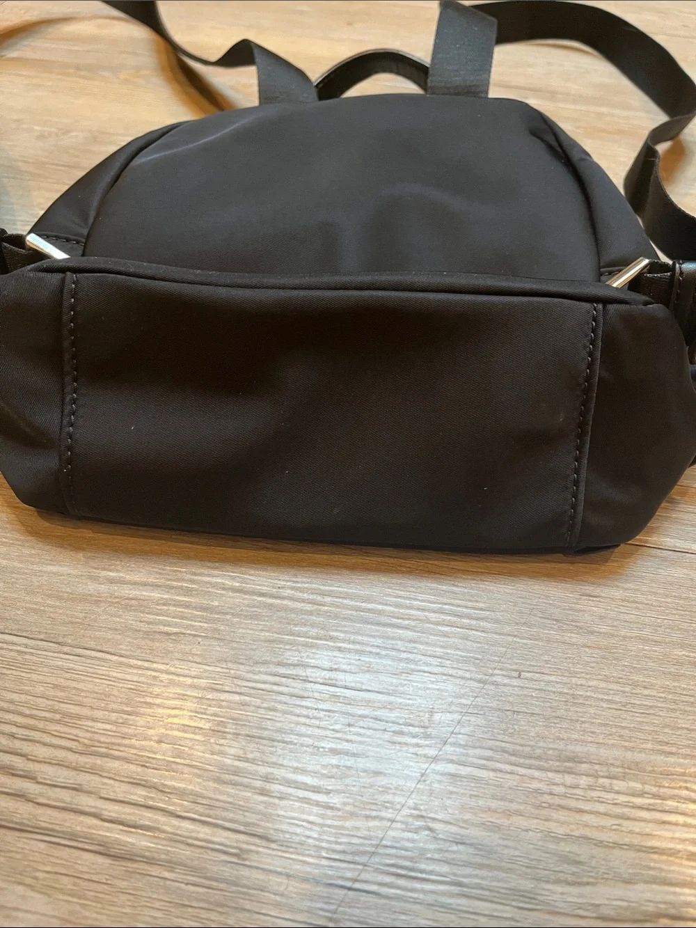 Kate Spade New York Black Mini Backpack with Gold Hardware